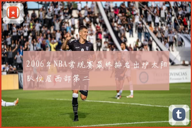2006年NBA常规赛最终排名出炉太阳队位居西部第二