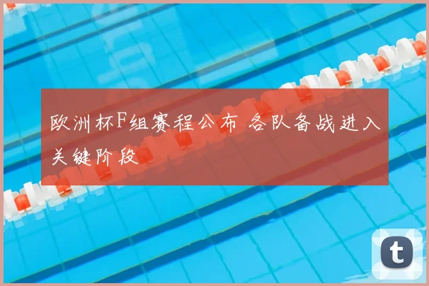 欧洲杯F组赛程公布 各队备战进入关键阶段