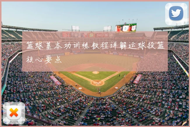 篮球基本功训练教程详解运球投篮核心要点